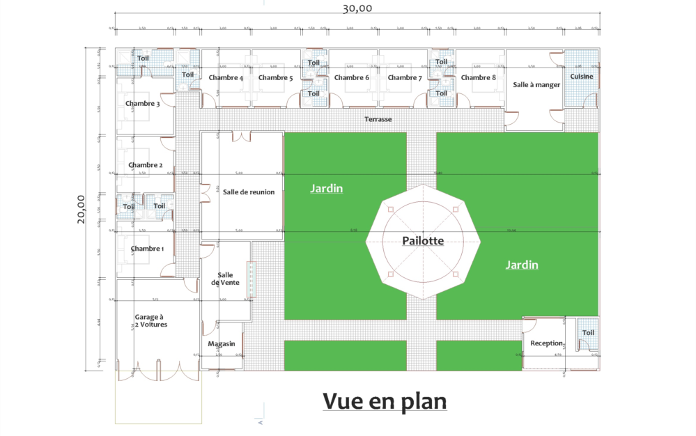 PLAN du FUTUR CENTRE d'ACCUEIL A à Z